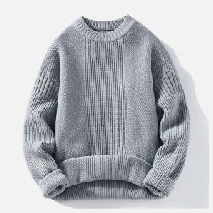 Concert Outfit Vertical Striped Knit Sweater