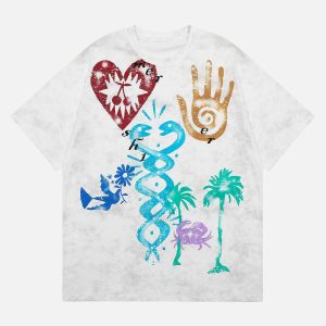 Concert Outfit Vibrant Graphic Print T-Shirt