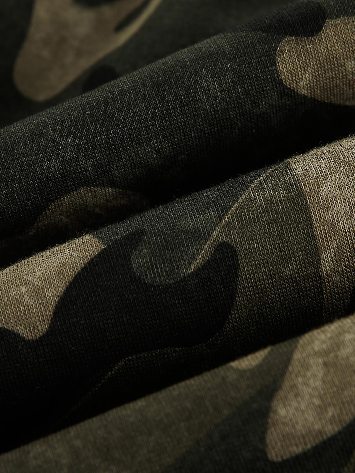 Concert Outfit Vintage Camouflage Flame Heart Print Hoodie Concert Outfit Vintage Camouflage Flame Heart Print Hoodie