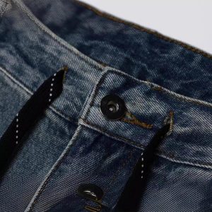 Concert Outfit Vintage Camouflage Patchwork Cargo Jeans