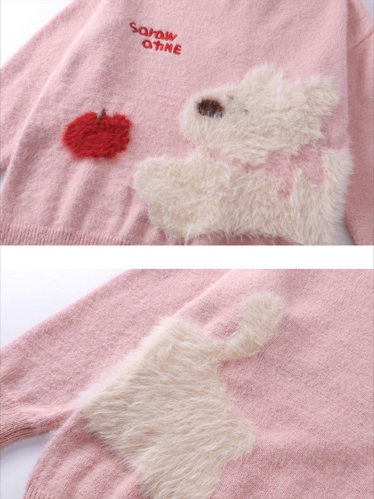 Concert Outfit Vintage Cartoon Little Dog Leisure Sweater Concert Outfit Vintage Cartoon Little Dog Leisure Sweater