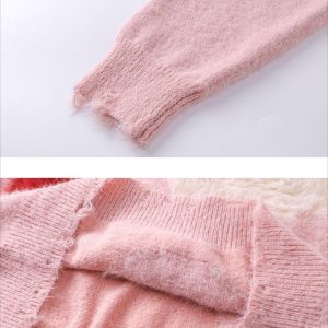 Concert Outfit Vintage Cartoon Little Dog Leisure Sweater