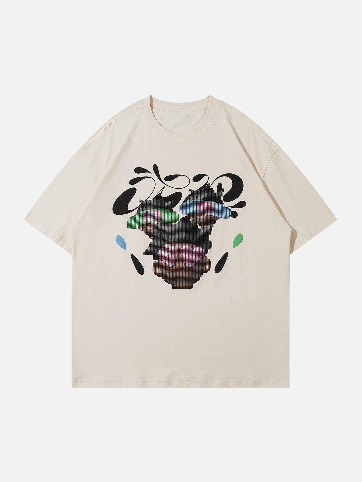 Concert Outfit Vintage Cartoon Print Tee Concert Outfit Vintage Cartoon Print Tee