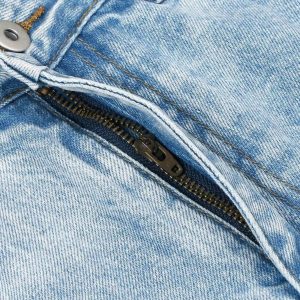 Concert Outfit Vintage Classic Washed Light Blue Jeans