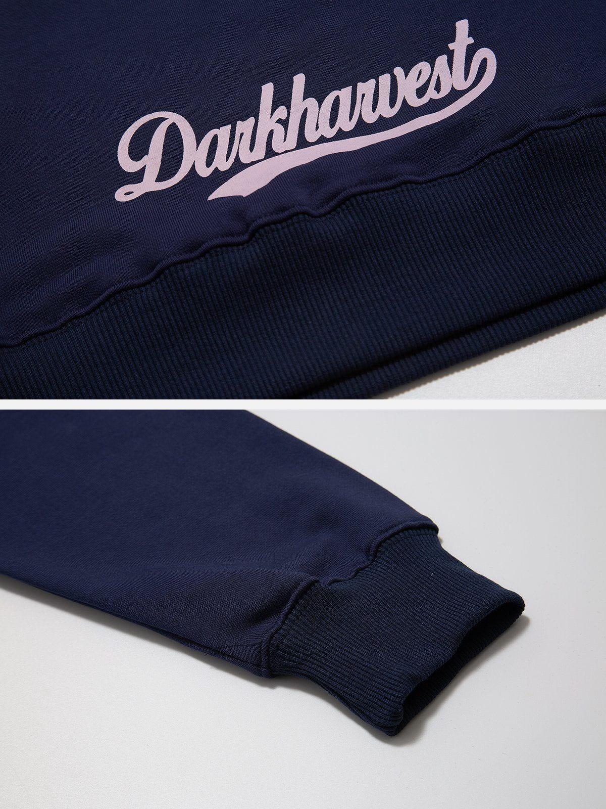 Concert Outfit Vintage 'DH' Print Hoodie Concert Outfit Vintage 'DH' Print Hoodie