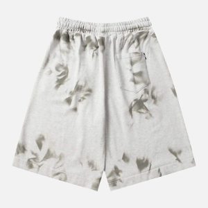 Concert Outfit Vintage Dirty Elastic Drawstring Loose Shorts