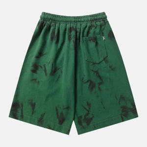 Concert Outfit Vintage Dirty Elastic Drawstring Loose Shorts