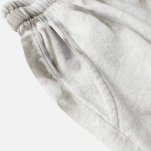 Concert Outfit Vintage Dirty Elastic Drawstring Loose Shorts