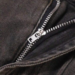 Concert Outfit Vintage Distressed Denim Gradient Shorts