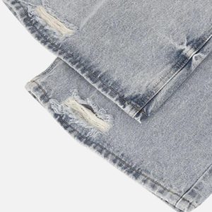 Concert Outfit Vintage Distressed Slim Straight-Leg Jeans