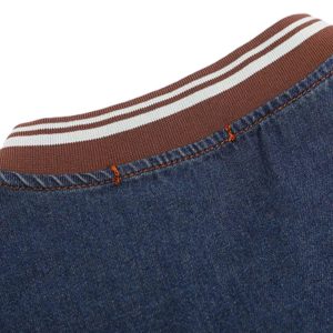 Concert Outfit Vintage Distressed Washed Gradient Denim T-Shirt