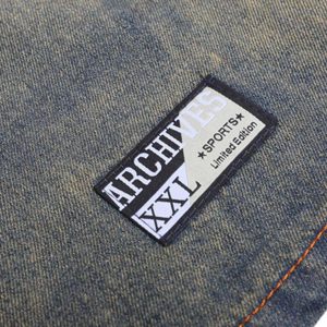 Concert Outfit Vintage Distressed Washed Gradient Denim T-Shirt