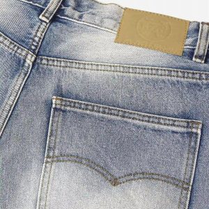 Concert Outfit Vintage Distressed Washed Straight Jeans