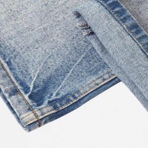 Concert Outfit Vintage Distressed Washed Straight Jeans