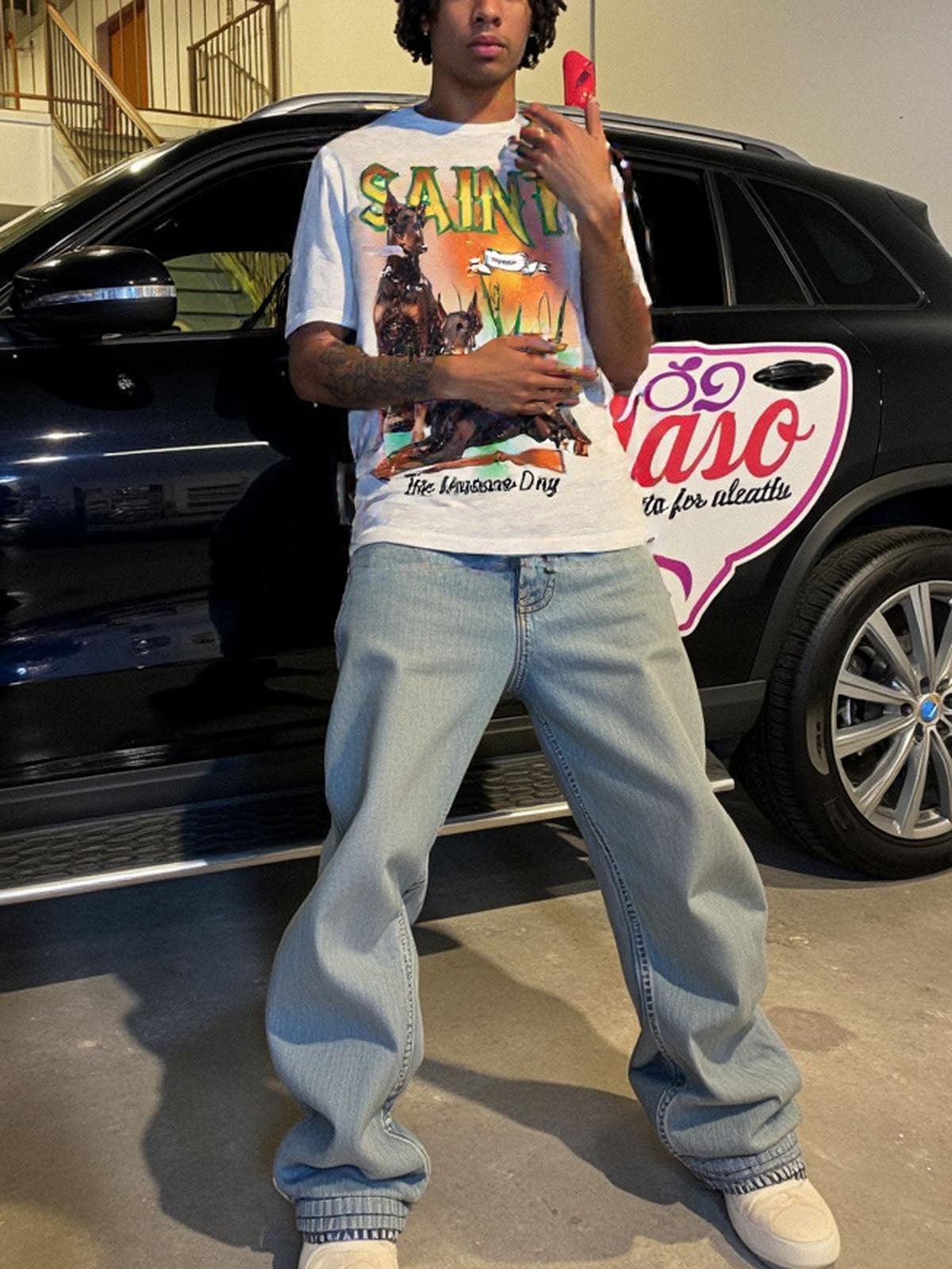 Concert Outfit Vintage Doberman Print T-Shirt Concert Outfit Vintage Doberman Print T-Shirt