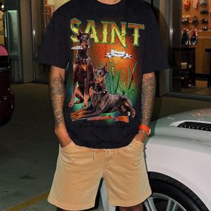 Concert Outfit Vintage Doberman Print T-Shirt