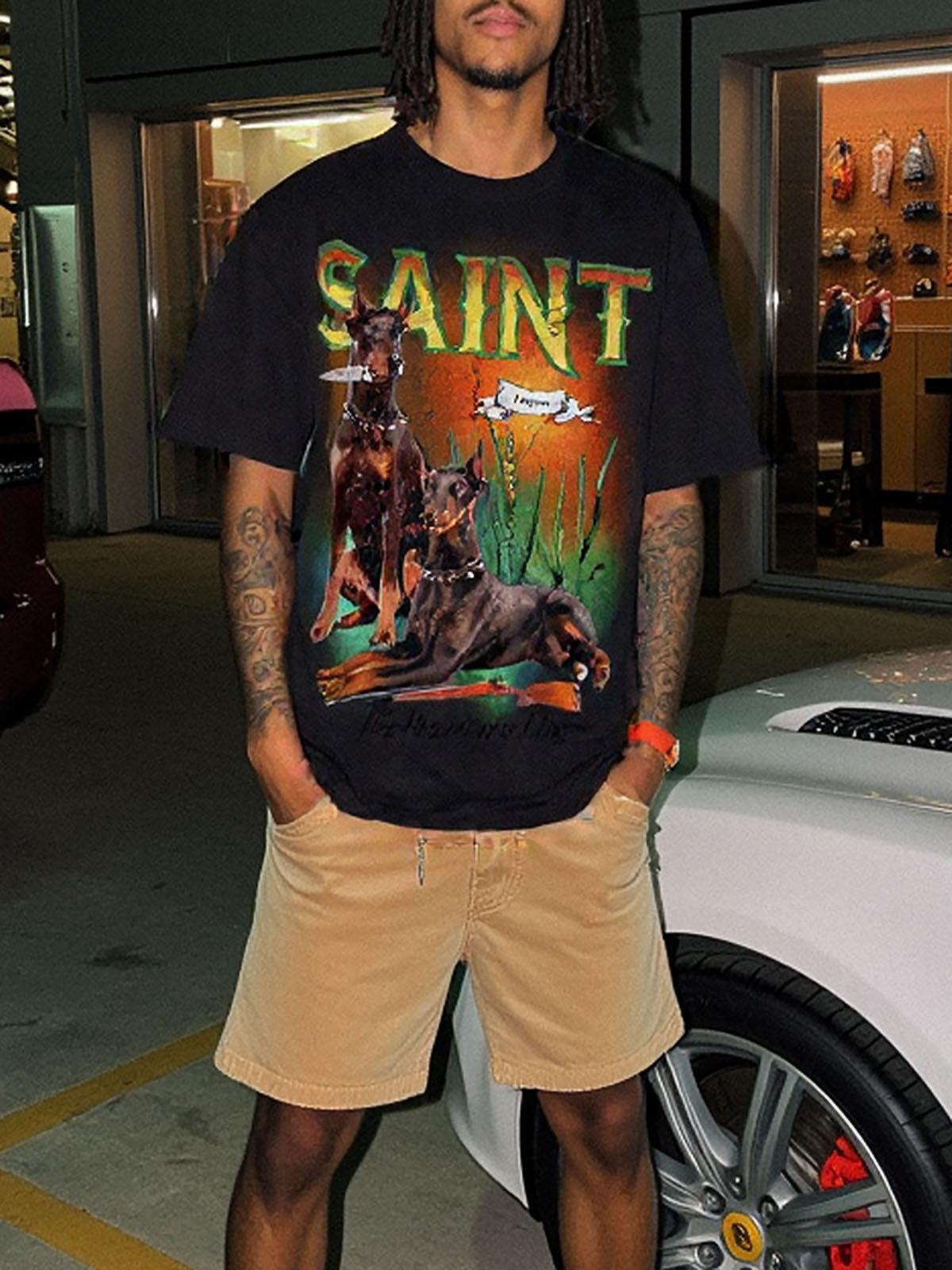 Concert Outfit Vintage Doberman Print T-Shirt Concert Outfit Vintage Doberman Print T-Shirt