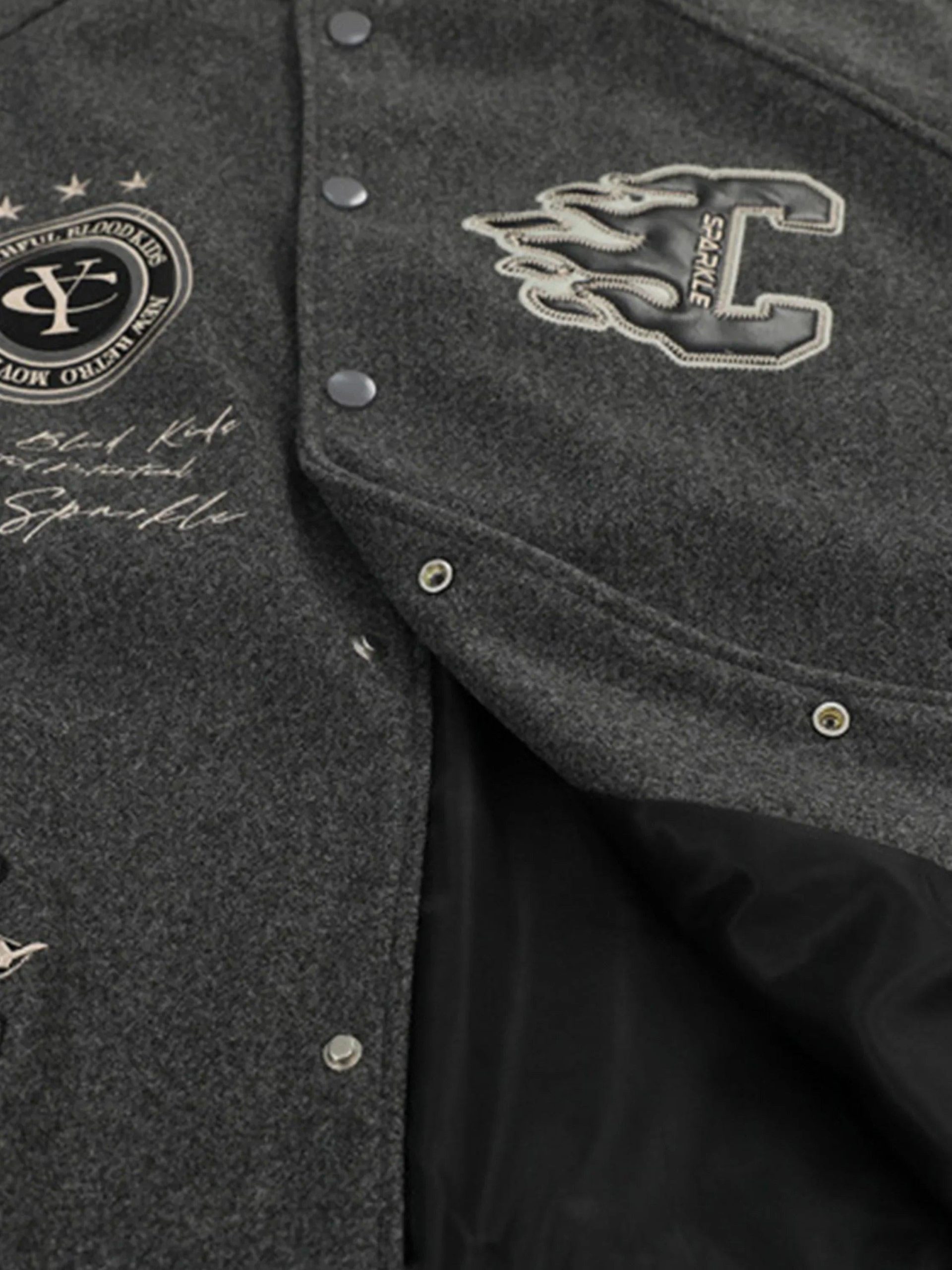 Concert Outfit Vintage Embroidered Varsity Baseball Jacket Concert Outfit Vintage Embroidered Varsity Baseball Jacket