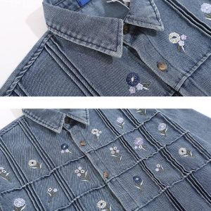 Concert Outfit Vintage Embroidery Cowboy Shirt