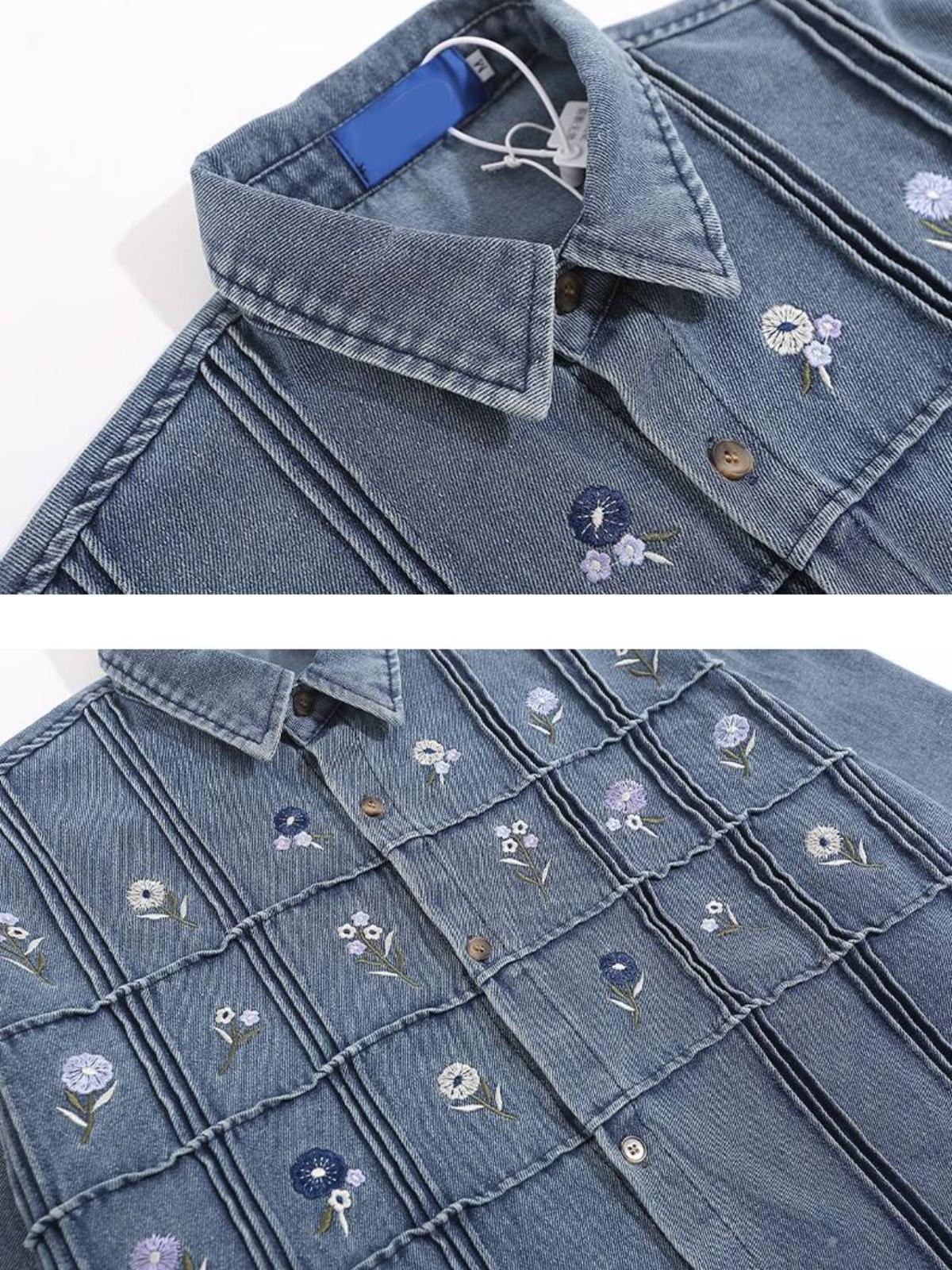 Concert Outfit Vintage Embroidery Cowboy Shirt Concert Outfit Vintage Embroidery Cowboy Shirt