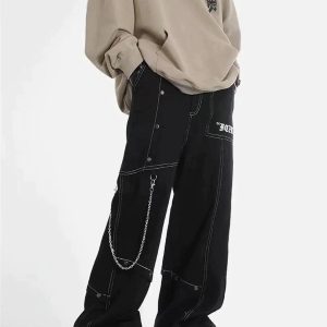 Concert Outfit Vintage Embroidery Jeans