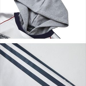 Concert Outfit Vintage Fake Two-Piece Set Leisure Hoodie