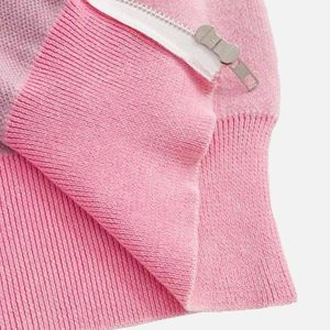 Concert Outfit Vintage Flame Jacquard Stand Collar Cardigan