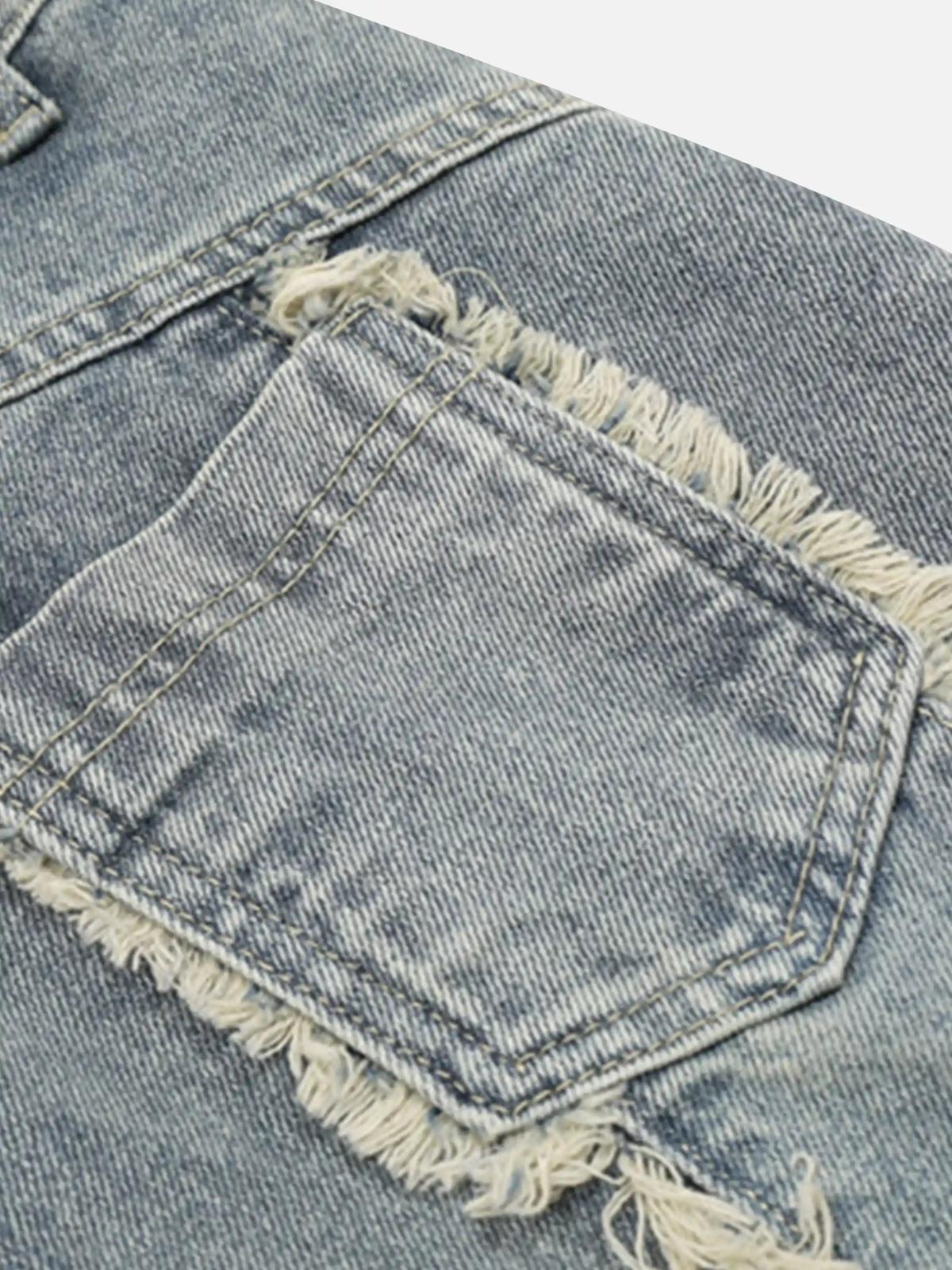 Concert Outfit Vintage Fringed Raw-Edge Jeans Concert Outfit Vintage Fringed Raw-Edge Jeans