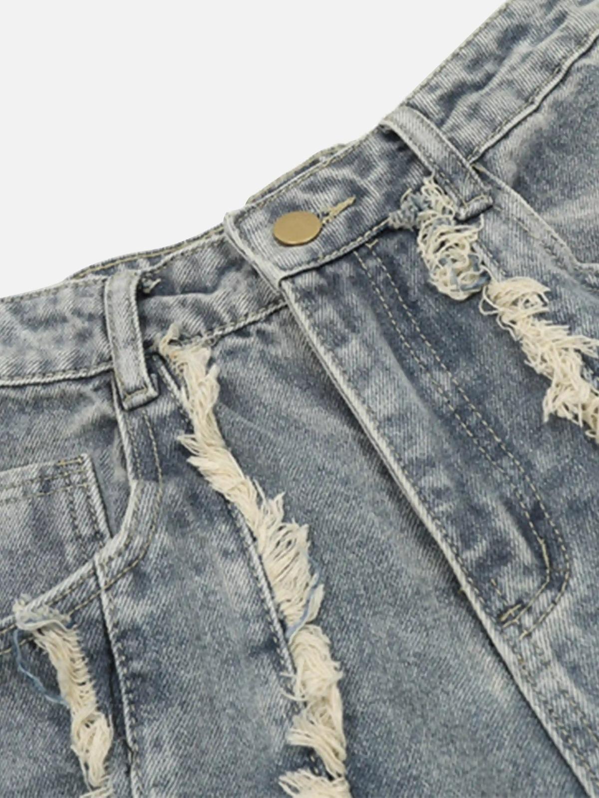 Concert Outfit Vintage Fringed Raw-Edge Jeans Concert Outfit Vintage Fringed Raw-Edge Jeans