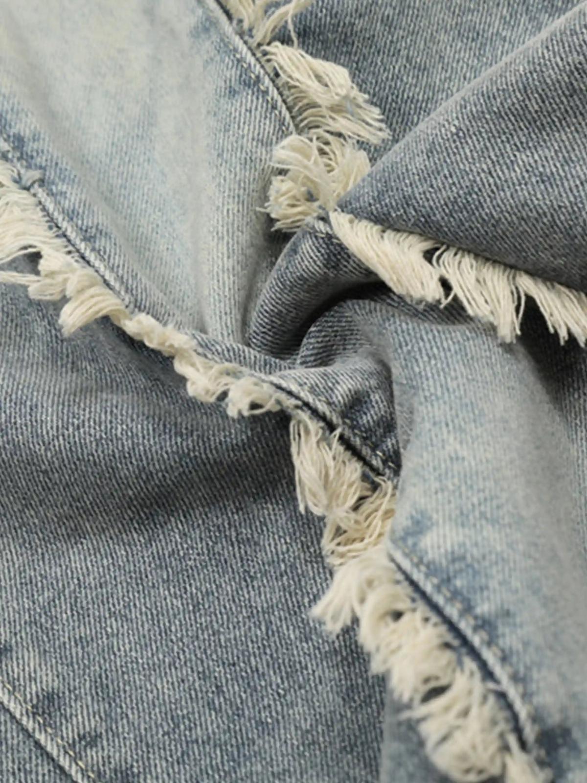 Concert Outfit Vintage Fringed Raw-Edge Jeans Concert Outfit Vintage Fringed Raw-Edge Jeans