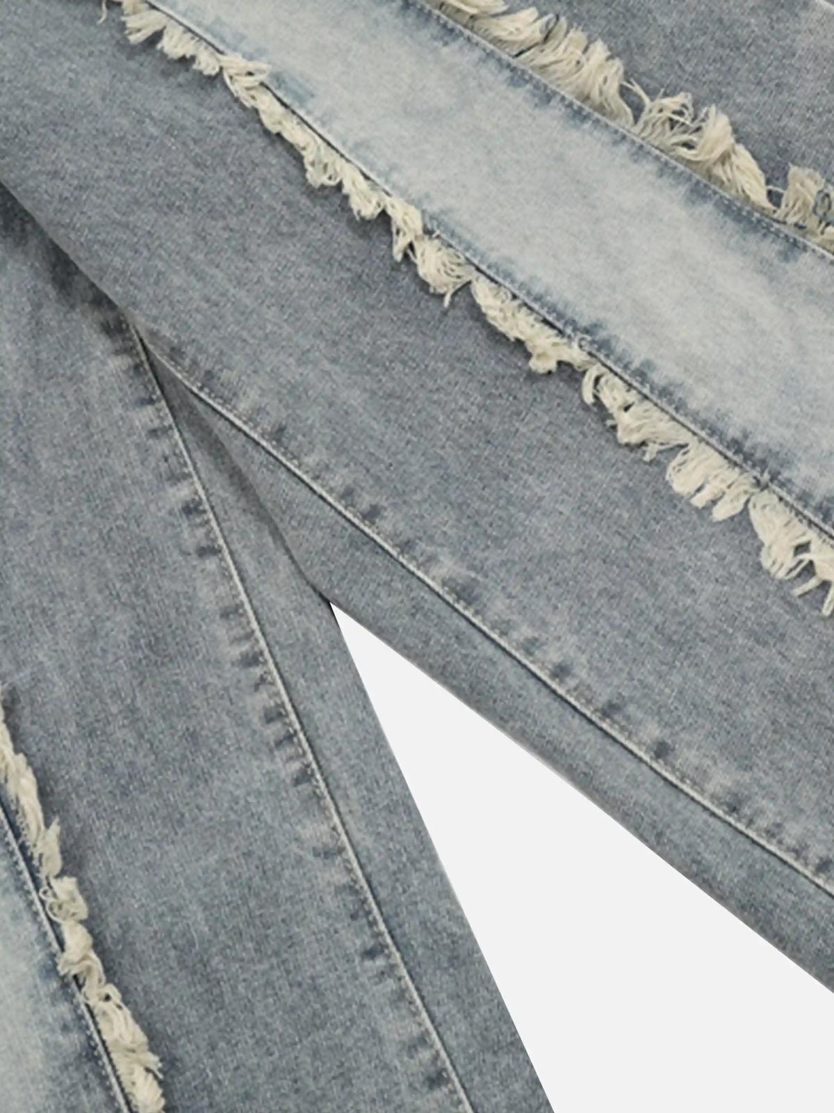 Concert Outfit Vintage Fringed Raw-Edge Jeans Concert Outfit Vintage Fringed Raw-Edge Jeans