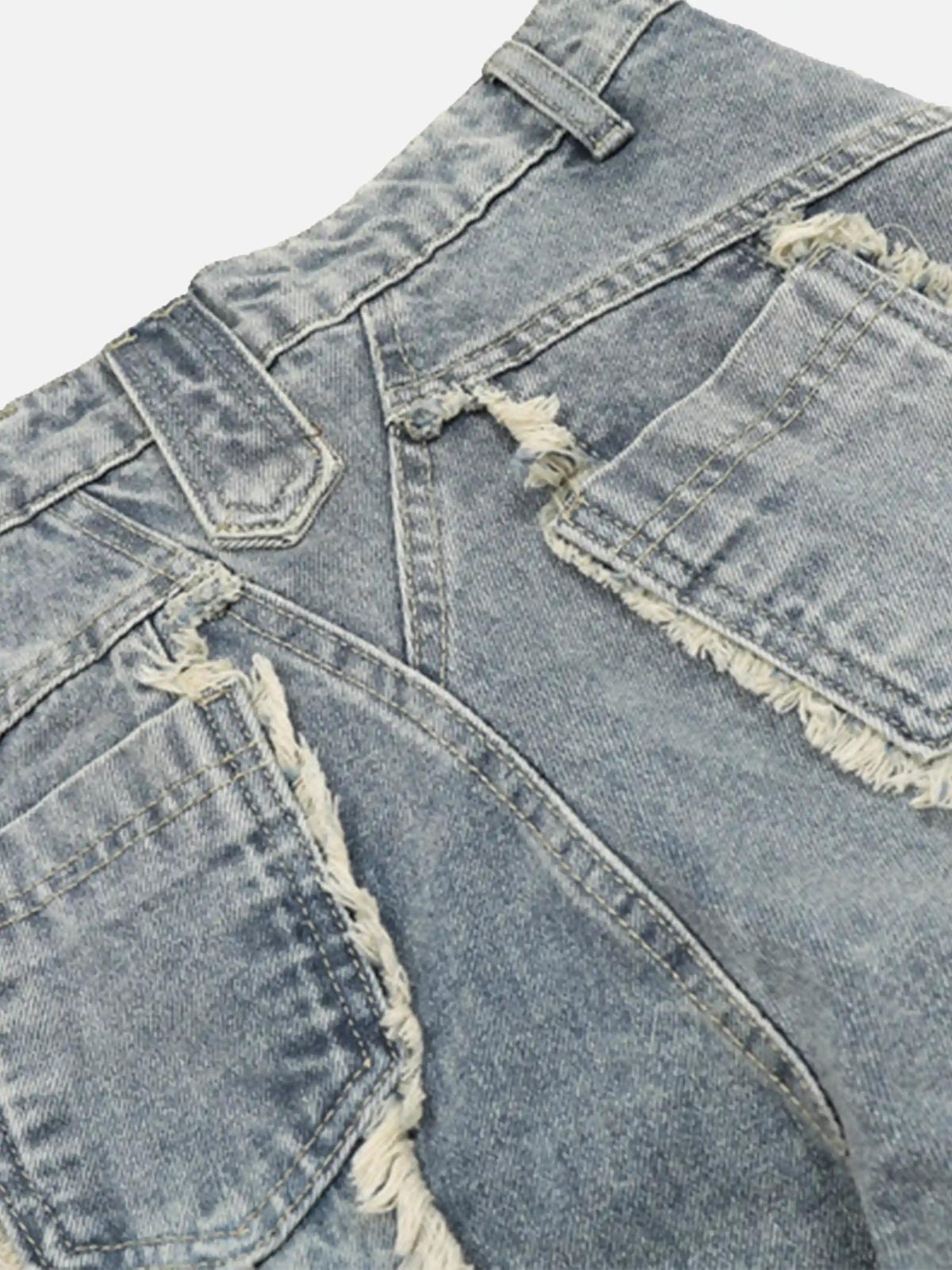 Concert Outfit Vintage Fringed Raw-Edge Jeans Concert Outfit Vintage Fringed Raw-Edge Jeans