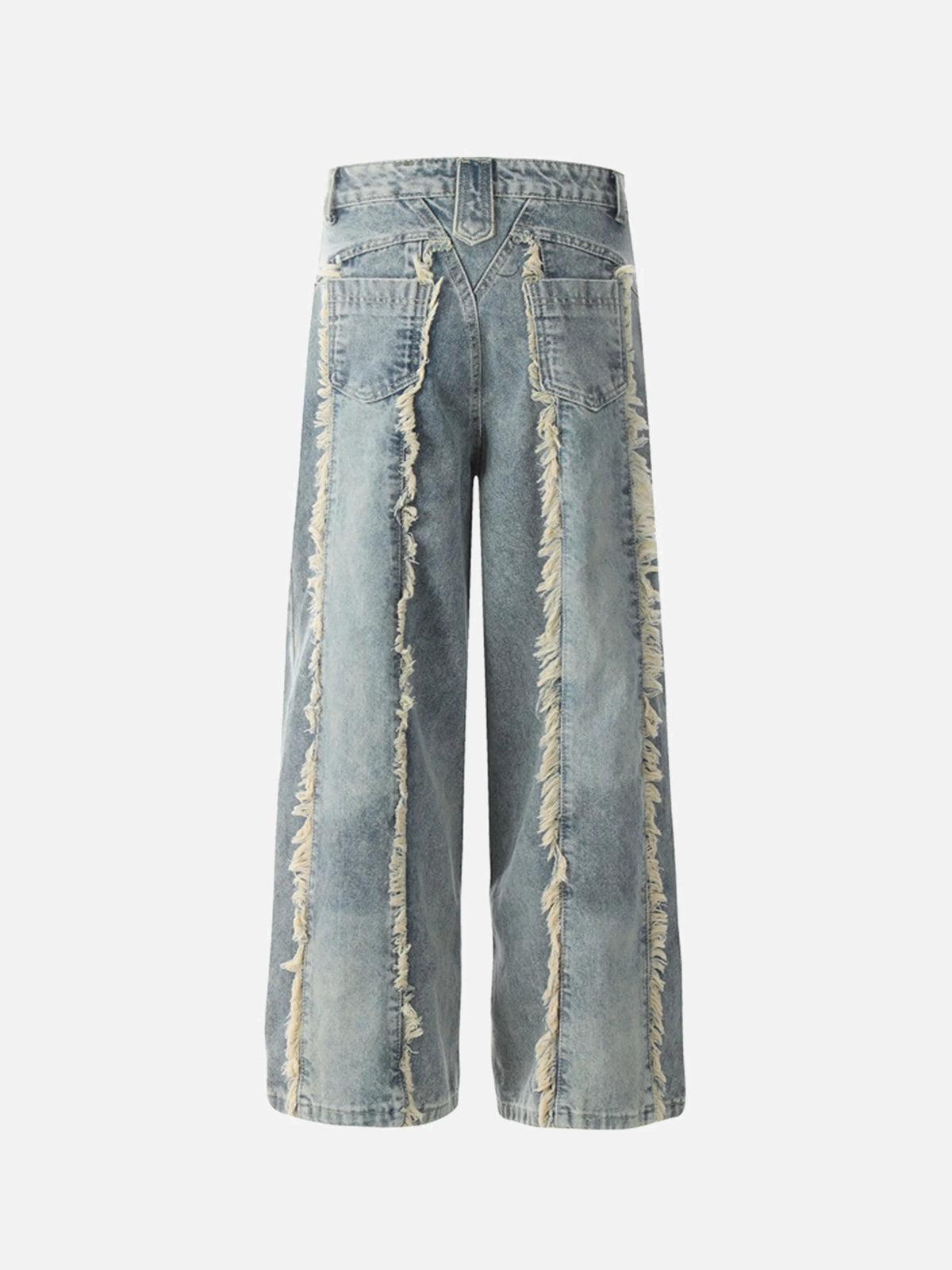 Concert Outfit Vintage Fringed Raw-Edge Jeans Concert Outfit Vintage Fringed Raw-Edge Jeans