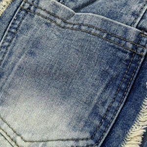 Concert Outfit Vintage Fringed Raw-Edge Oversized Jeans