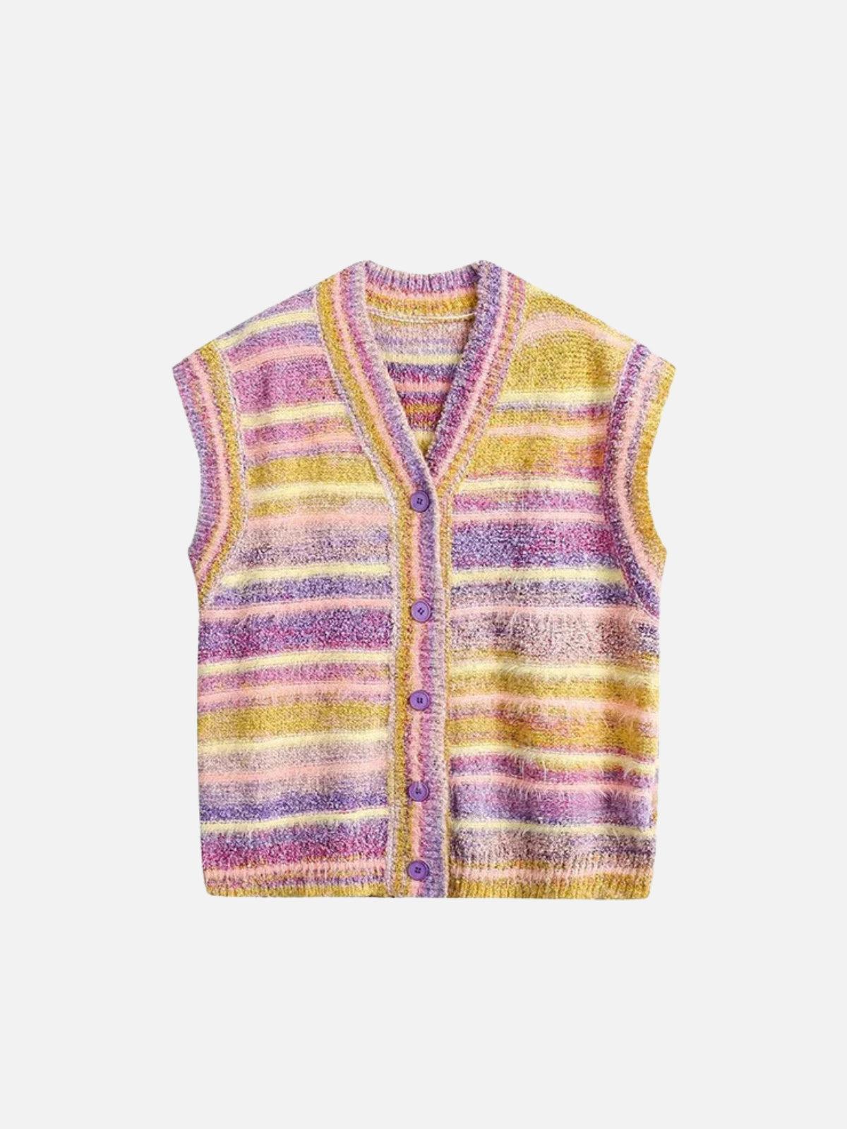 Concert Outfit Vintage Gradient Sweater Vest Concert Outfit Vintage Gradient Sweater Vest