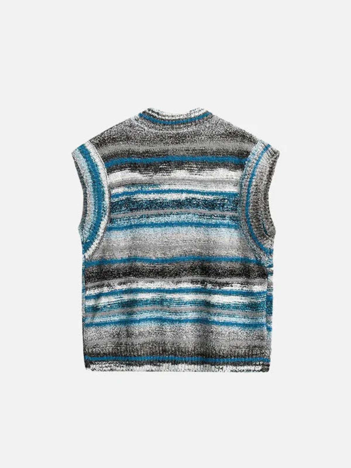 Concert Outfit Vintage Gradient Sweater Vest Concert Outfit Vintage Gradient Sweater Vest