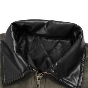 Concert Outfit Vintage Heavy Suede Quilted Work Jacket