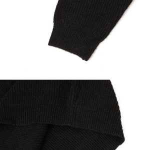 Concert Outfit Vintage High-Neck Button Leisure Sweater