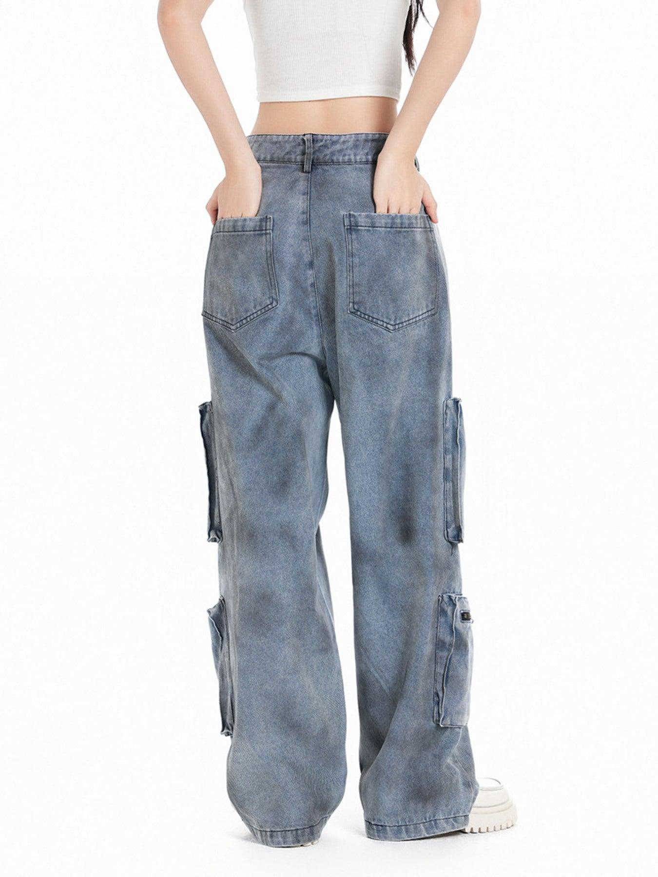 Concert Outfit Vintage Jet Multi-Pocket Workwear Jeans Concert Outfit Vintage Jet Multi-Pocket Workwear Jeans