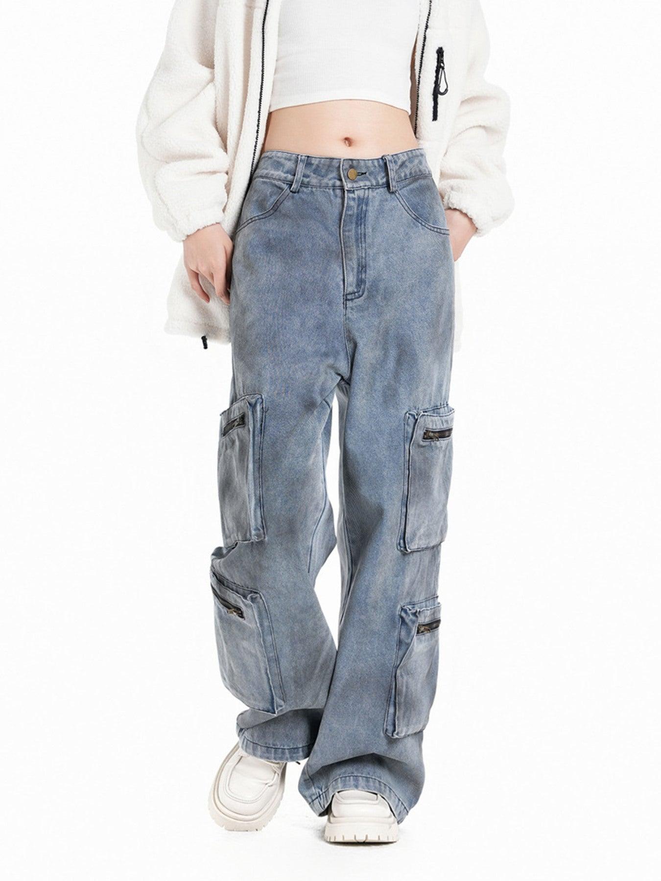 Concert Outfit Vintage Jet Multi-Pocket Workwear Jeans Concert Outfit Vintage Jet Multi-Pocket Workwear Jeans