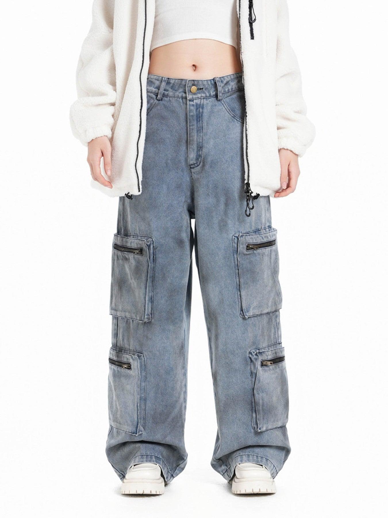 Concert Outfit Vintage Jet Multi-Pocket Workwear Jeans Concert Outfit Vintage Jet Multi-Pocket Workwear Jeans