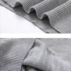 Concert Outfit Vintage Letter Small V-Neck Sweater