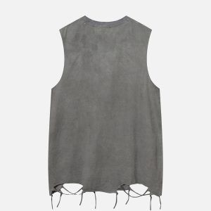 Concert Outfit Vintage Necklace Star Print Hip-Hop Tank Top