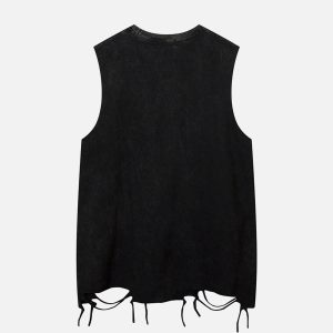 Concert Outfit Vintage Necklace Star Print Hip-Hop Tank Top