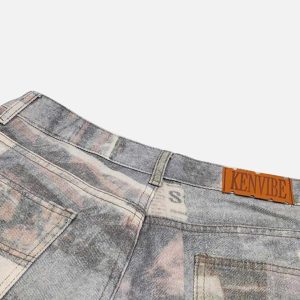 Concert Outfit Vintage Newspaper Digital Print Pants