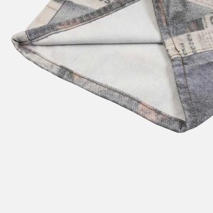 Concert Outfit Vintage Newspaper Digital Print Pants