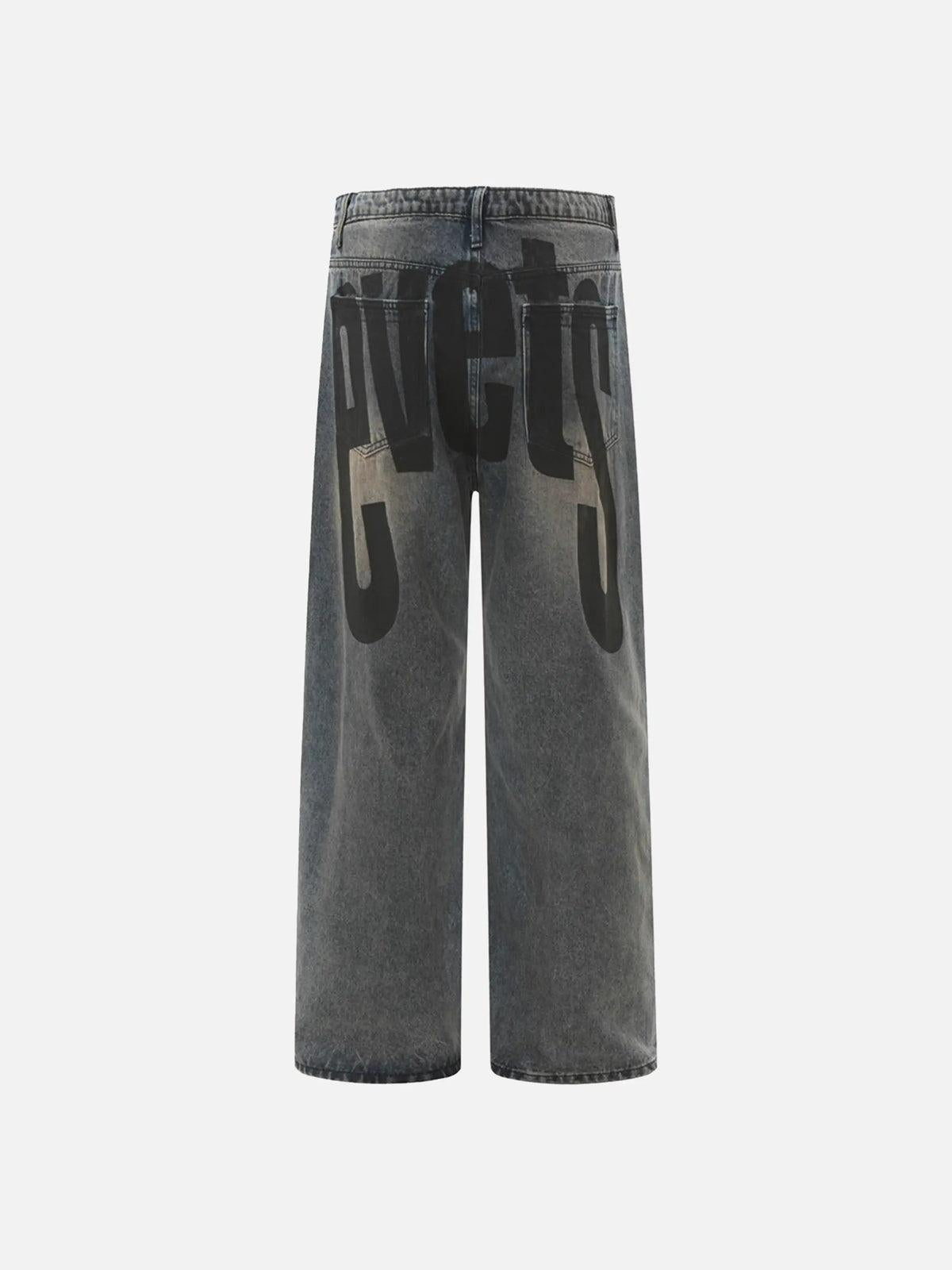 Concert Outfit Vintage Number Print Jeans Concert Outfit Vintage Number Print Jeans