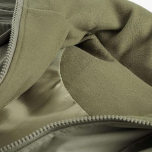 Concert Outfit Vintage Oversized Pleated Stand Collar Jacket