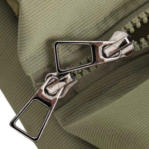 Concert Outfit Vintage Oversized Pleated Stand Collar Jacket