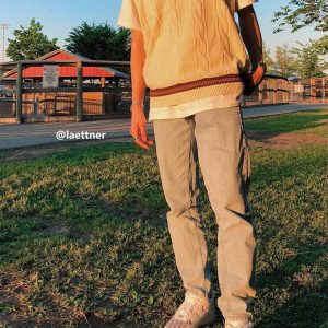 Concert Outfit Vintage Preppy Style Knit Sweater Vest